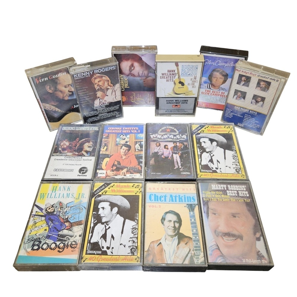 Various Artists Cassette Lot Country Rock Greatest Hits Vern Gosdin‎ CCR Tested